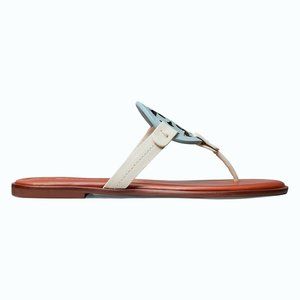 Miller Colorblock Leather Thong Sandals